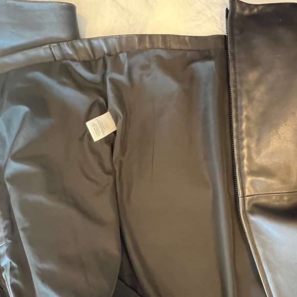 Theory Brown Lambskin Leather Motorcycle Jacket - Picture 4 of 7